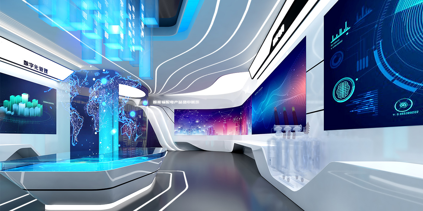 海口金盘科技数字化工厂展厅设计
