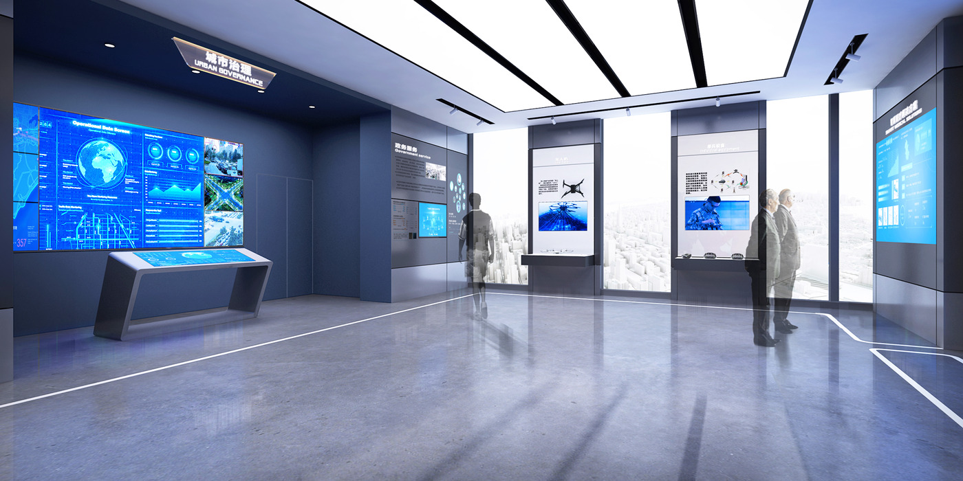 如何在企业展厅设计中更好地体验科技感，科技元素如何运用在企业展厅建设中